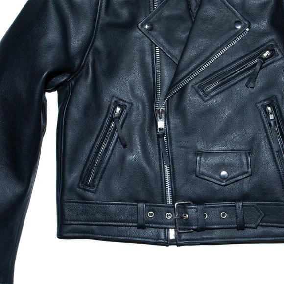 BRAND NEW Classic Women's Leather Motorcycle Jacket -Size M - Picture 4 of 11